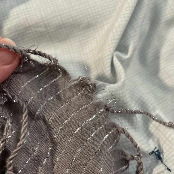 Gray Sparkly Scarf - Picture 4 of 6